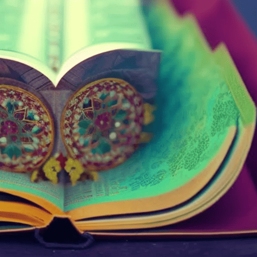 An image showcasing Gemini's vibrant palette: a kaleidoscope of colors bursting forth from an open book, symbolizing their insatiable curiosity and boundless communication skills